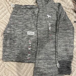 PINK Victoria's Secret Heather Gray Jogger Set